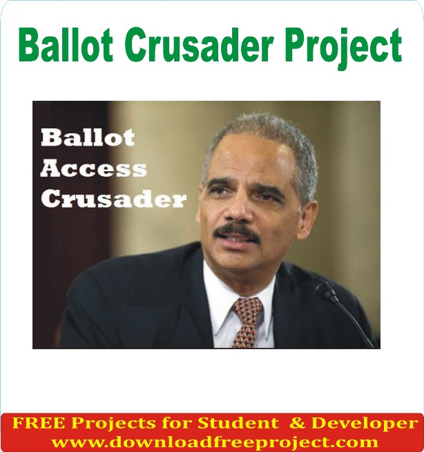 Free Ballot Crusader Project In Java Projects Download