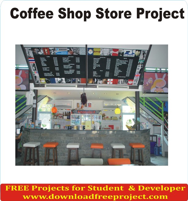 Free Coffee Shop Store Project In Asp.Net Projects Download