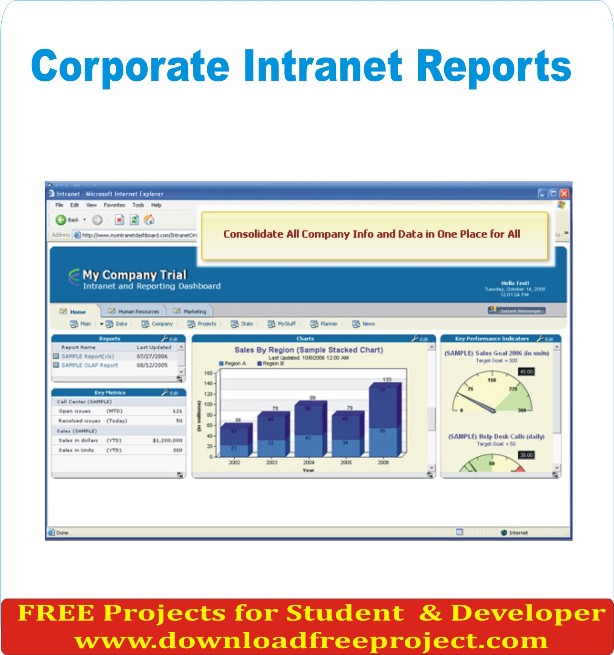 Free Corporate Intranet Reports In Java Projects Download
