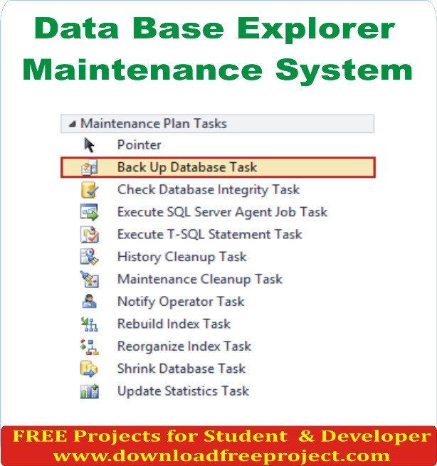 Free Data Base Explorer Maintenance System In Java Projects Download
