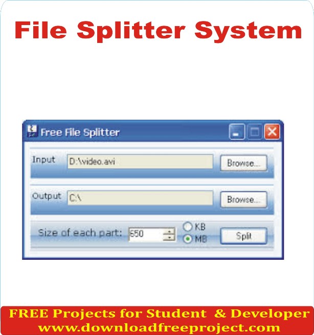 Free File Splitter System In Asp.Net Projects Download
