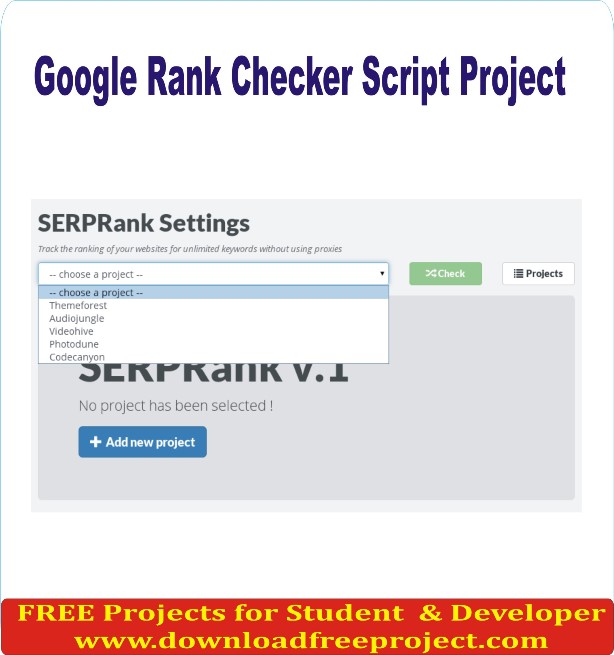 Free Google Rank Checker Script In PHP Projects Download