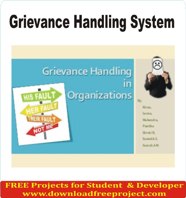 Free Grievance Handling System In Java Projects Download