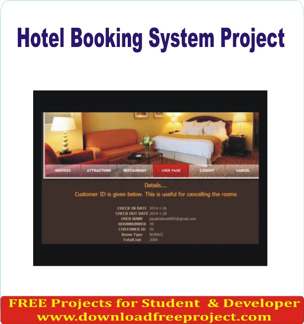 Free Hotel booking system In PHP Projects Download