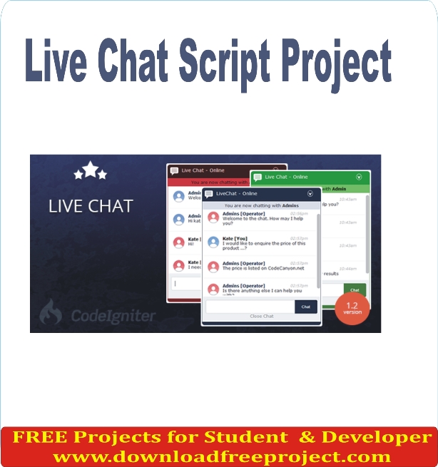Free Live Chat Script Project In PHP Projects Download