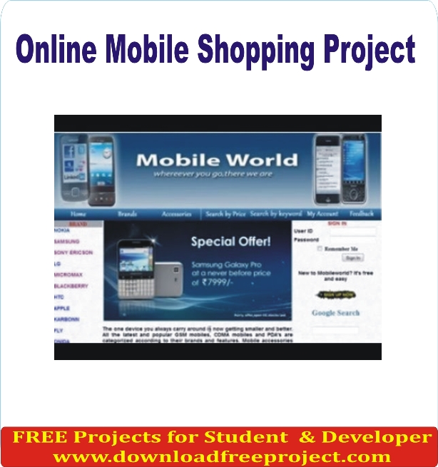 Free Mobile Shop System In Asp.Net Projects Download