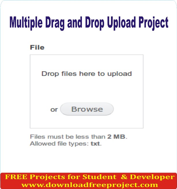 Free Multiple Drag and Drop Upload In PHP Projects Download