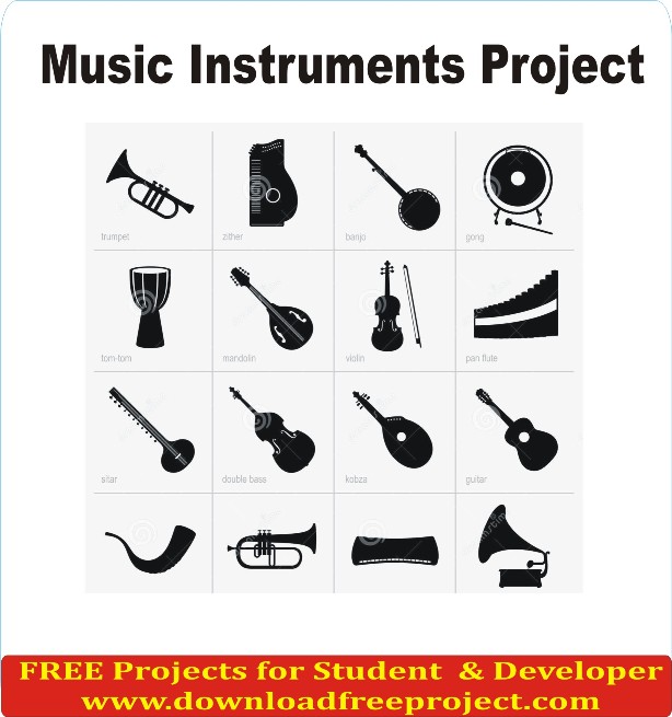 Free Music Instruments Project In PHP Projects Download