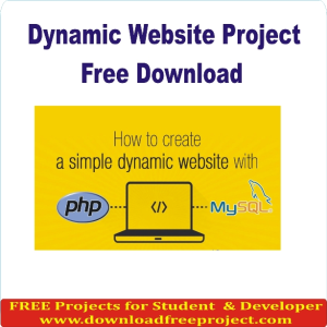Free  Dynamic Website Project In PHP Projects Download