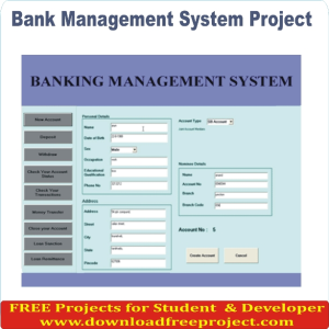 Free Bank Management System In Asp.Net Projects Download