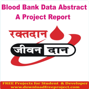 Free Blood Bank Data System In PHP Projects Download