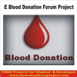 Free Blood Donation In Asp.Net Projects Download