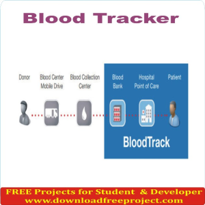 Free Blood Tracker In Java Projects Download