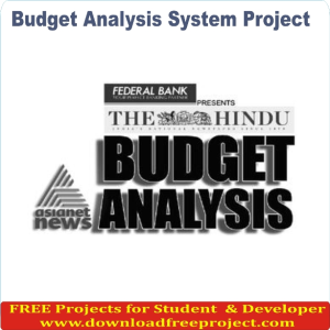 Free Budget Analysis System In Asp.Net Projects Download