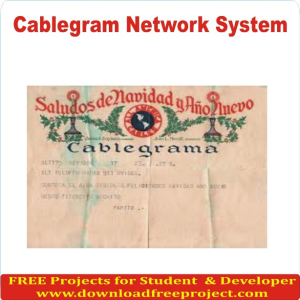 Free Cablegram Network System In Asp.Net Projects Download