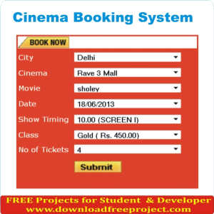 Free Cinema Booking System In PHP Projects Download