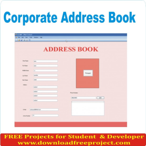 Free Corporate address book In Asp.Net Projects Download