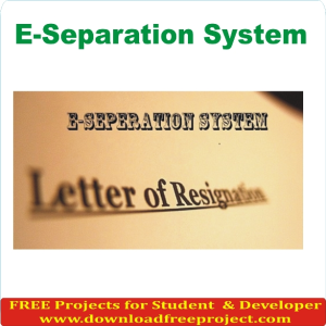 Free E-Separation System In PHP Projects Download