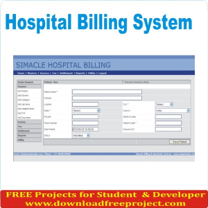Free Hospital Billing System In Asp.Net Projects Download