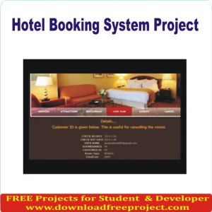Free Hotel booking system In PHP Projects Download