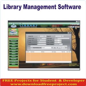 Free Library Lending Management Project In PHP Projects Download