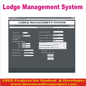 Free Lodge Management System In PHP Projects Download