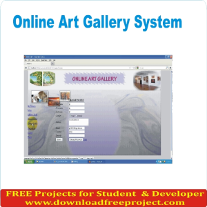 Free Online Art Gallery In PHP Projects Download