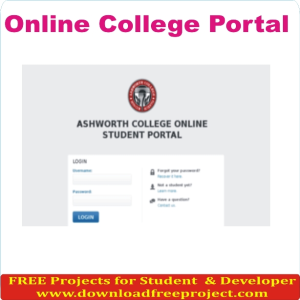 Free Online College Portal In PHP Projects Download
