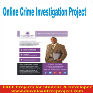 Free Online Crime Investigation In Asp.Net Projects Download