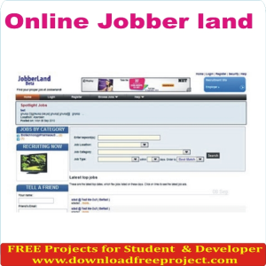 Free Online Jobber In PHP Projects Download