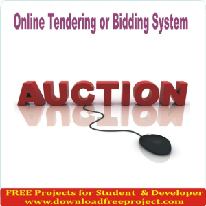 Online Tendering or Bidding System