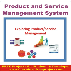 Product and Service Management System
