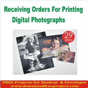 Free Receiving Orders For Printing Digital Photographs In PHP Projects Download