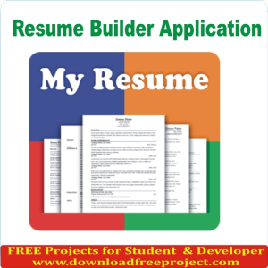 Free Resume Maker project In PHP Projects Download