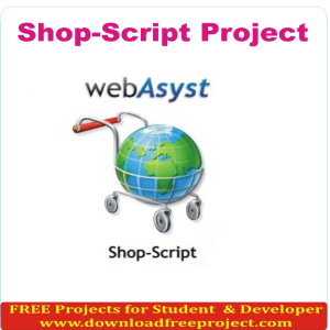 Free Shop Script In PHP Projects Download