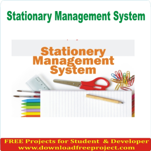 Free Stationary Management System In PHP Projects Download
