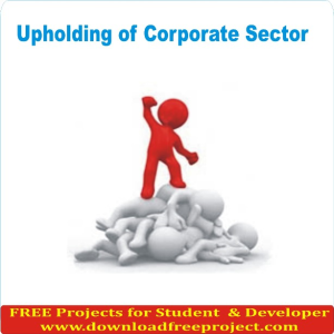 Upholding of Corporate Sector