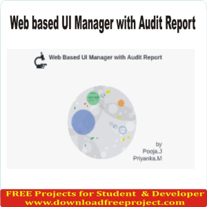 Web based UI Manager with Audit Report